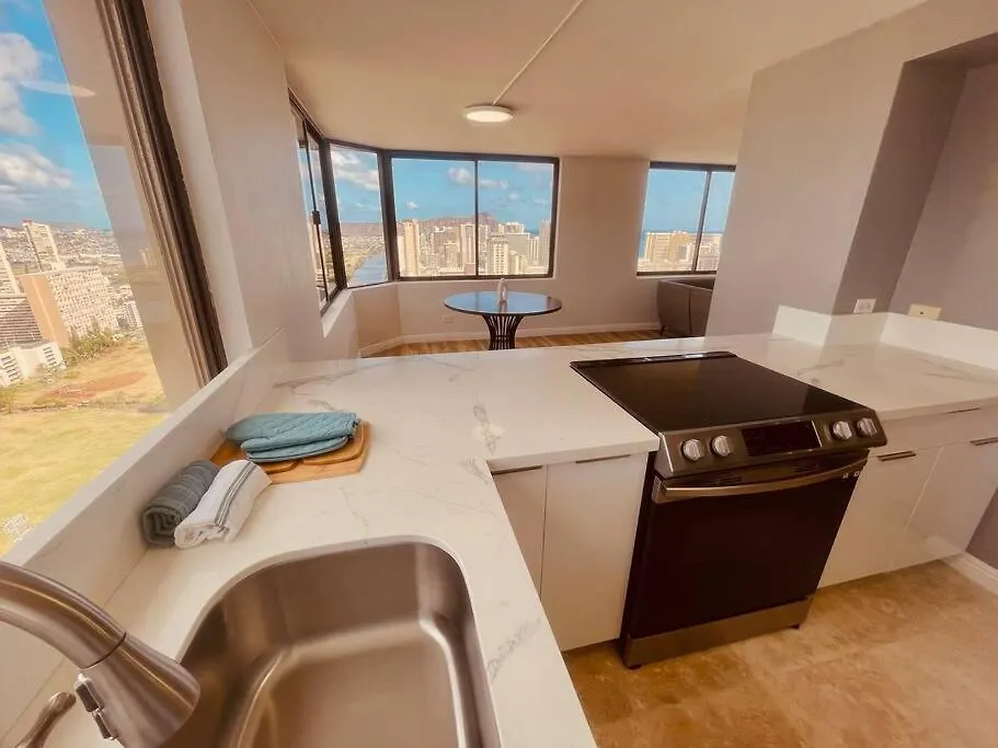 Apartment 2 Bedroom Penthouse New Upgrade Oceanview Honolulu
