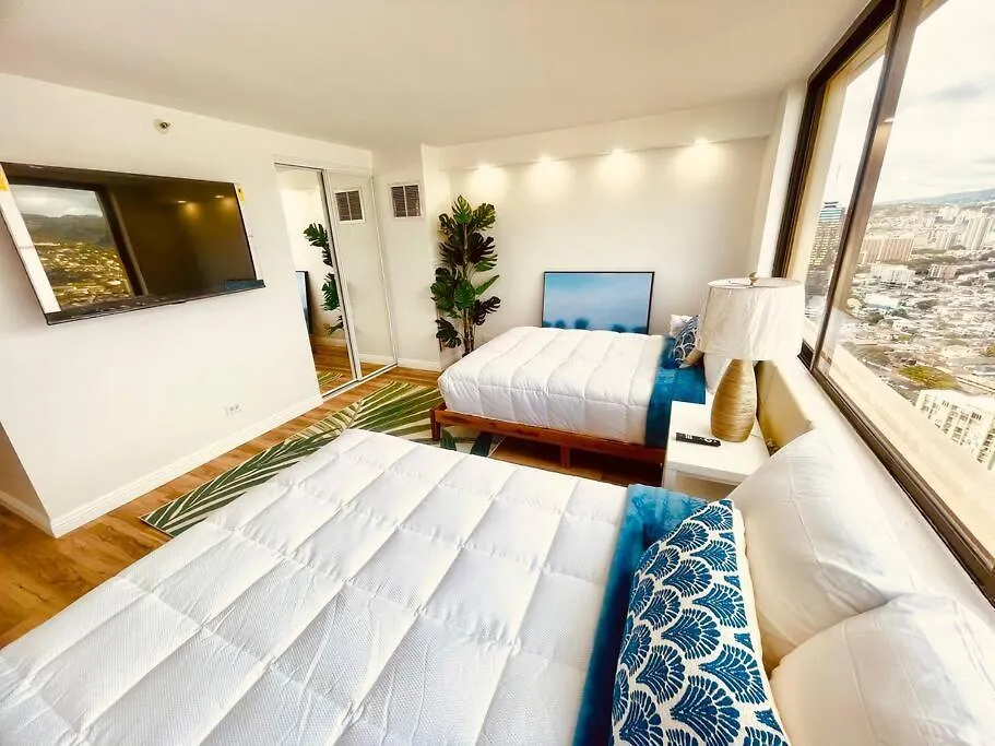 2 Bedroom Penthouse New Upgrade Oceanview Honolulu Apartment